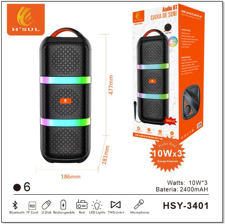 Caixa de Som Amplificada Bluetooth hsy-3401