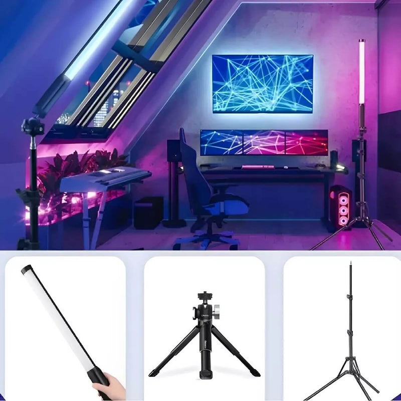 🌟 Bastão de Luz RGB Fotográfico: Transforme suas Fotos com Cores e Brilho Incríveis! 🌟 - Techguia