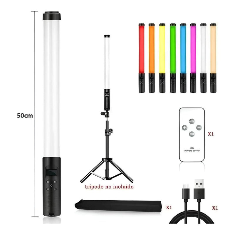 🌟 Bastão de Luz RGB Fotográfico: Transforme suas Fotos com Cores e Brilho Incríveis! 🌟 - Techguia