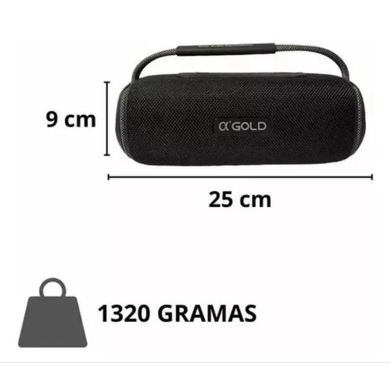 Caixa de Som Bluetooth Portátil Amplificado Agold 60W Com TWS - Techguia