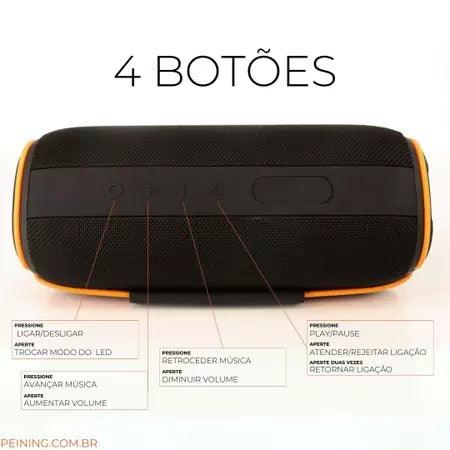 Caixa De Som Bluetooth Portátil Peining Pei-266 15W - Techguia