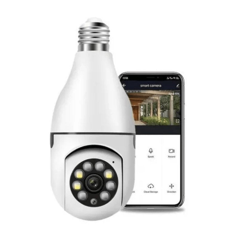 Câmera lâmpada de Segurança WI - FI LightCam 360 Techguia - Techguia