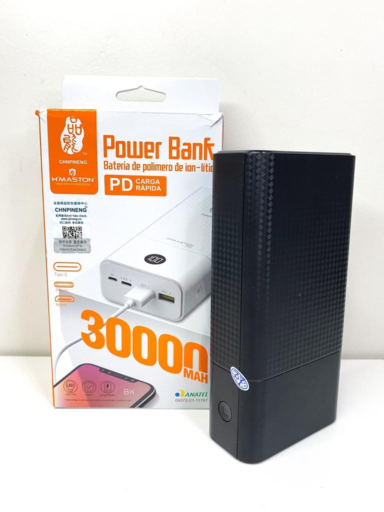 Carregador Portátil H'MASTON 30.000 MAH - Techguia