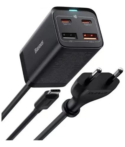 Carregador Portátil Turbo Tipo C Original Baseus GaN3 65w Com Fio Iphone Samsung - Techguia