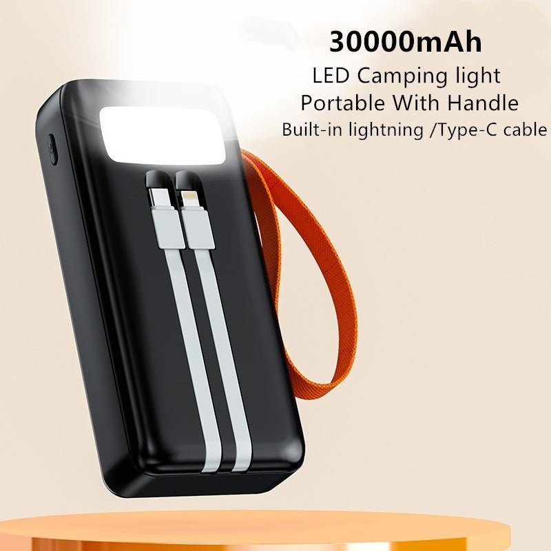 🌟 Carregador Power Bank Portátil BTE - 46 30.000mAh com Lanterna LED 22,5w 🔋💡 - Techguia