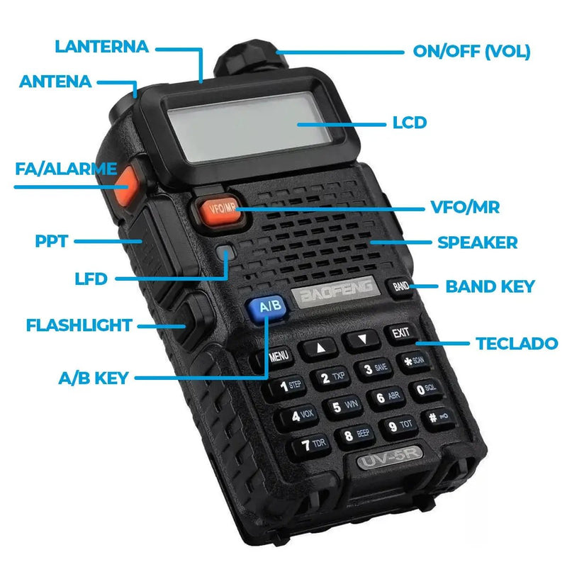 🚀 Descubra a Potência e Versatilidade do Radio Comunicador Transceptor Dual Band UV - 5R! 📻 - Techguia