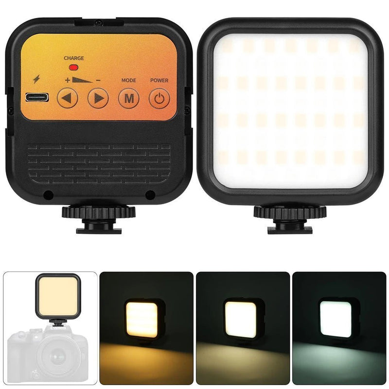 📸 Mini LED Quadrado - Transforme suas Fotos e Vídeos com Luz Perfeita! 🌈 - Techguia