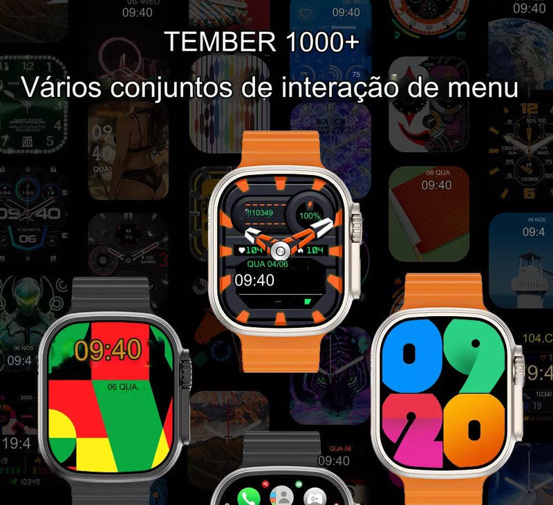 Relógio Smartwatch s9 Ultra 2 Com 7 Pulseiras Chat Gpt - Techguia