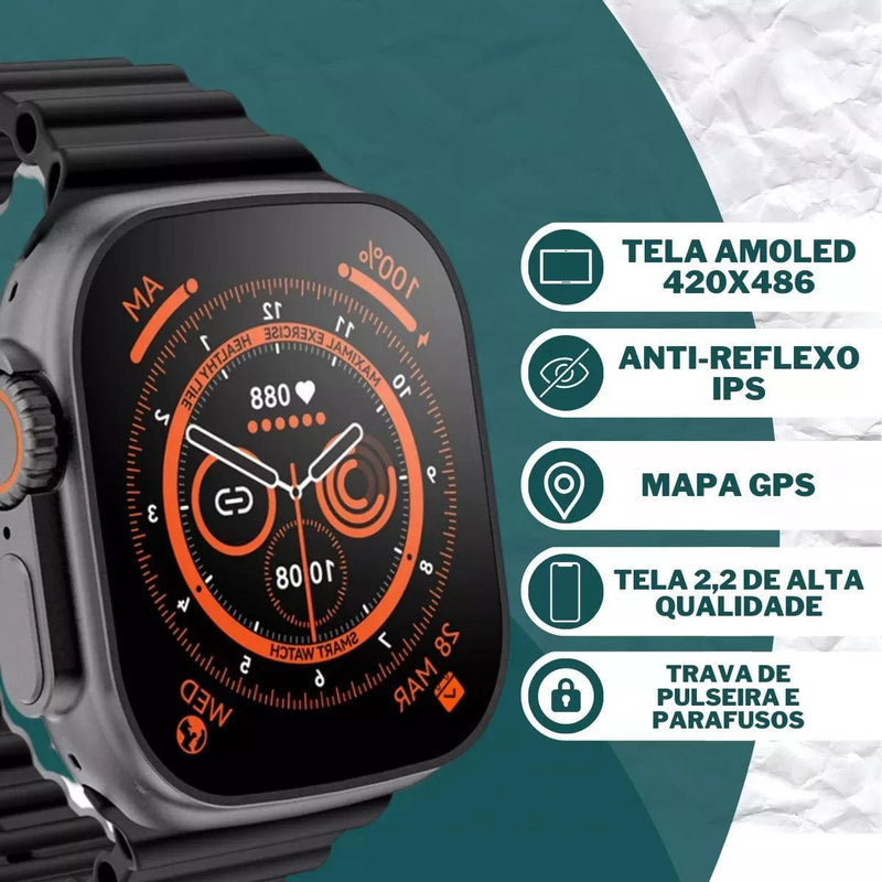 Relógio Smartwatch s9 Ultra 2 Com 7 Pulseiras Chat Gpt - Techguia