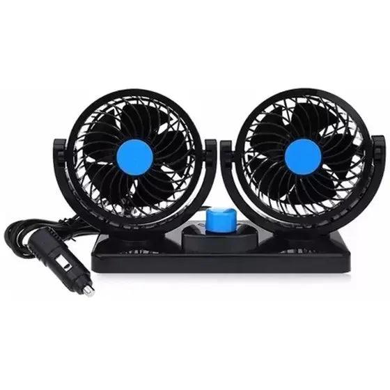 Ventilador Duplo Portátil Automotivo Carro Caminhão 24v Átomo - Techguia