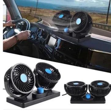 Ventilador Duplo Portátil Automotivo Carro Caminhão 24v Átomo - Techguia